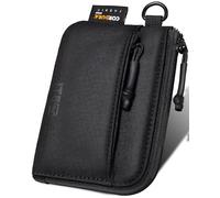 1TG Monedero pequeño 500D Cordura Monedero pequeño con cremallera para hombre y mujer, negro sin versión Molle