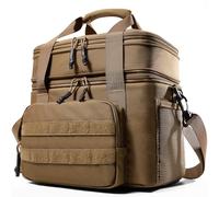 1TG Tactical Bolsa Térmica 18L-26L Fiambrera Expandible, Bolsa Refrigerante Grande e Impermeable con Correa, Bolsa de Almuerzo Reutilizable para Trabajo, Viajes, Camping, Picnic, Playa