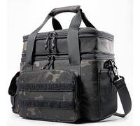 1TG Tactical Bolsa Térmica 18L-26L Fiambrera Expandible, Bolsa Refrigerante Grande e Impermeable con Correa, Bolsa de Almuerzo Reutilizable para Trabajo, Viajes, Camping, Picnic, Playa