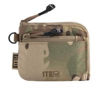 1TG Tactical Monedero, monedero de nailon 500D, monedero, monedero para tarjetas de identificación con cremallera YKK para hombres y mujeres, camuflaje, Moderno