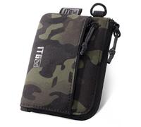 1TG Tactical Monedero, monedero minimalista Cordura 500D, monedero, monedero, monedero, monedero, monedero, monedero, bolsa táctica con cremallera YKK, Camuflaje negro, Minimalista