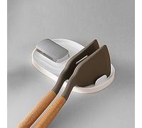 1ud | Reposa cucharas portautensilios de cocina | Descansa utensilios | Soporte para espátula | Porta cucharas Reposacucharas | Blanco y Gris