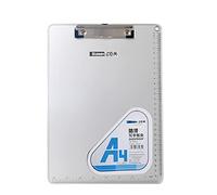 1x A4 Portapapeles de Aleación de Aluminio con Pinza, Abrazadera de Metal Recubierto de Goma, Metal Tablilla con Sujetapapeles - Estable Irrompible Extremadamente Robusto - TKD8053-A4-1x