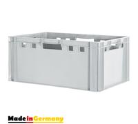 1x Apilamiento Plástico Industrial E3 Caja Almacenamiento Eurobox Gris Kingpower