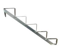 1x barandilla de madera para escalera con 5 peldaños de 91 cm de altura galvanizada