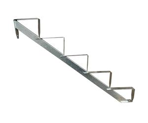 1x barandilla de madera para escalera con 5 peldaños de 91 cm de altura galvanizada