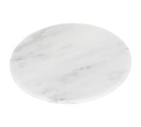 1x Blanco 30cm Tabla de Cortar Redonda de Mármol - Antideslizante Cocina Queso Pan Carne Corte Servicio Encimera Tableros Tableroses - Por Argon Tableware