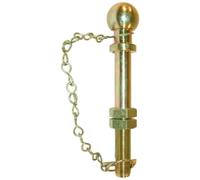 1x Bola de Enganche 50 mm con Cadena para Remolque y Tractor, 22 x 190 mm