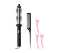 1x Brush Curling Iron - Travel Size Curling Iron | Heated Styling Brush | No Damage Styler Volumizing Curl Comb | Auto Off Beauty & Personal Care Tools For Volumizing Straightening Styling