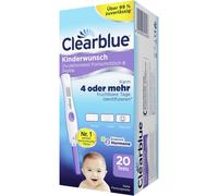 Clearblue Kit de prueba de ovulación de fertilidad avanzado y digital. Se ha comprobado que duplica las posibilidades de quedar embarazada, 1 soporte de prueba digital y 20 pruebas