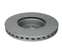 Disco de freno ATE 24.0128-0100.1 delantero, ventilado , altamente carbonizado, 1 Pieza