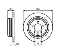 1X Disco de freno BOSCH 0 986 478 660 para JAGUAR XJ Coupé 4 1991-1994
