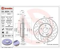 1X Disco de freno BREMBO 09.8304.1X para CHRYSLER CROSSFIRE 3.2 2003-2008