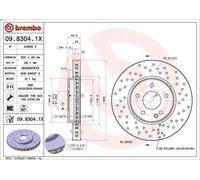 1X Disco de freno BREMBO 09.8304.1X para CHRYSLER CROSSFIRE 3.2 2003-2008