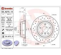 1X Disco de freno BREMBO 09.A270.1X BMW 3 (E90) 3 2006-2011