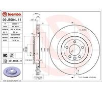 1X Disco de freno BREMBO 09.B504.11 para RANGE ROVER IV (L405) 3 2013-2021