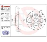 1X Disco de freno BREMBO 8.A540.1X para FORD KUGA I 2 2008-2012