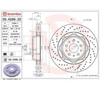 Disco de freno BREMBO 09A29933 delantero, ventilado , altamente carbonizado, 1 Pieza
