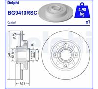 1X Disco de freno DELPHI BG9410RSC para DS DS 3 (SA_) 1.2 2015-2019
