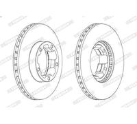 1X Disco de freno FERODO FCR261A para NISSAN CABSTAR E (TL_, VL_) 3 2004-2006