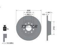 1X Disco de freno TEXTAR 92140803 AUDI A3 (8P1) 2 2003-2008