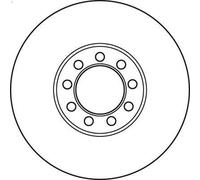 1X Disco de freno TRW DF4994S para IVECO DAILY IV Furgoneta 3 2006-2011