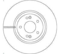 1X Disco de freno TRW DF6545S para HYUNDAI ix55 3 2008-2011