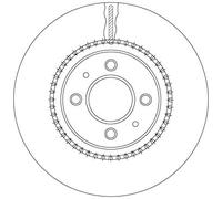 1X Disco de freno TRW DF6904 para KIA RIO III (UB) 1.2 2011-2017
