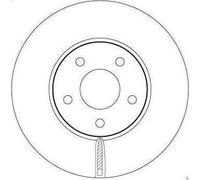 1X Disco de freno TRW DF6975 para FORD FOCUS IV (HN) 1 2018-2025