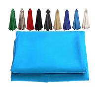 1X Fabric, Parasol Replacement Umbrella Canopy Cover, UV Protection 300cm+6 Arms, 11 Colors To Choose from
