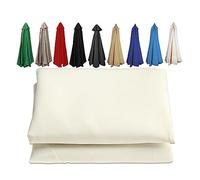 1X Fabric, Parasol Replacement Umbrella Canopy Cover, UV Protection 300cm+6 Arms, 11 Colors To Choose from