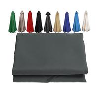 1X Fabric, Parasol Replacement Umbrella Canopy Cover, UV Protection 300cm+6 Arms, 11 Colors To Choose from