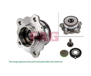 1x FAG Juego Cojinete De Rueda Radnabe Trasero Para Audi A6 Avant 4G5 C7 4GD