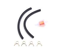 1x filtro de aceite Kit de filtro de combustible de gasolina de motocicleta Universal con abrazaderas de manguera