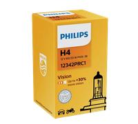 1x H4 Philips Vision 60/55W +30% Bulbo del Faro Niebla 12342PRC1