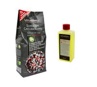 1x LotusGrill Superior Bbq-Briquettes 3KG+1x Pasta de Quemar 500ml-CO2