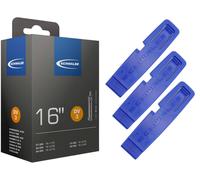 1x Manguera Bicicleta Schwalbe 62-305 (16x2.50) DV 32mm Dunlop Válvula + Elev...