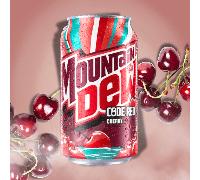 1X Mountain Dew Code Red Cherry - Bebida Refrescante con Sabor a Cereza - 1X355 Ml
