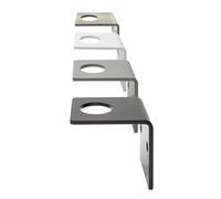 1x Natural Goods Berlin dispensador de jabón BLITZEBLANK, Soporte para dispensador de jabón, Soporte de Pared, Soporte para Botella con Bomba (Gris)