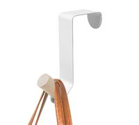 1x Over Door Wreath Hanger - Wreath Hanger For Front Door | Hanging Doors Hook | Metal Wreaths Hook | Garland Hangers Hooks, Non-Scratch Christmas Decor With Ball For Bathroom, Bedroom, Holiday Home