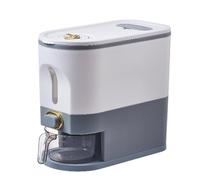 1x Rice Bucket - Grain Container Storage, Leakproof Cereal Dispenser Container | Rice Storage Barrel With Time Pointer And Measuring Cup, Kitchen Containers For Flour Beans Grains Small Dry Food