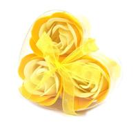 1x Set of 3 Soap Flower Heart Box - Spring Roses