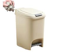 1x Step Garbage Can - Pop-Up Miembro Rectangular Step Garbage Can | Delgado papelera con pedal | Escalones rectangulares latas | Contenedor de residuos de ahorro de espacio para baño, cocina compacta