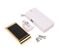 1x teclado táctil, contraseña, cerradura de acceso a llave, armario de seguridad electrónico Digital, armario codificado (Oro)