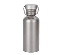 1x Titanium Sports Bottle - Portable Bicycle Drinkware | Titanium Sports Bottle | Reusable Insulated Flask | Leak-Proof Cycling Drinkware | For Outdoor Activities, Hiking, Camping, Travelling