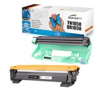 1X TN1050 Tóner + 1x DR1050 Tambor Compatibles para Brother TN1050 DR1050