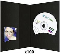 1x100 Daiber fundas para fotografías de pasaporte m. CD-Rom-Fach hasta 10x15 negro
