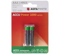 1x2 AgfaPhoto Akku NiMh Micro AAA 900 mAh