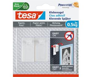 1x2 Tesa Clavo adhesivo para fondo de pantalla (0,5 kg) 77772