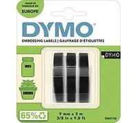 1x3 Dymo Etiquetas de marcado 3D 9mm x 3m negro